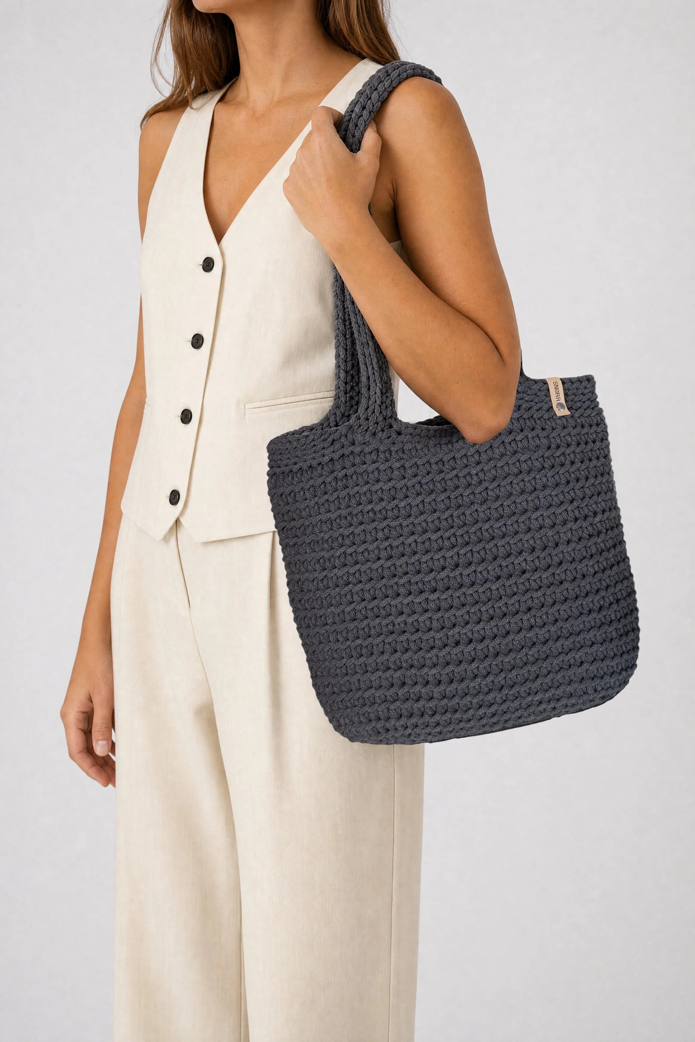 Dark Grey Tote