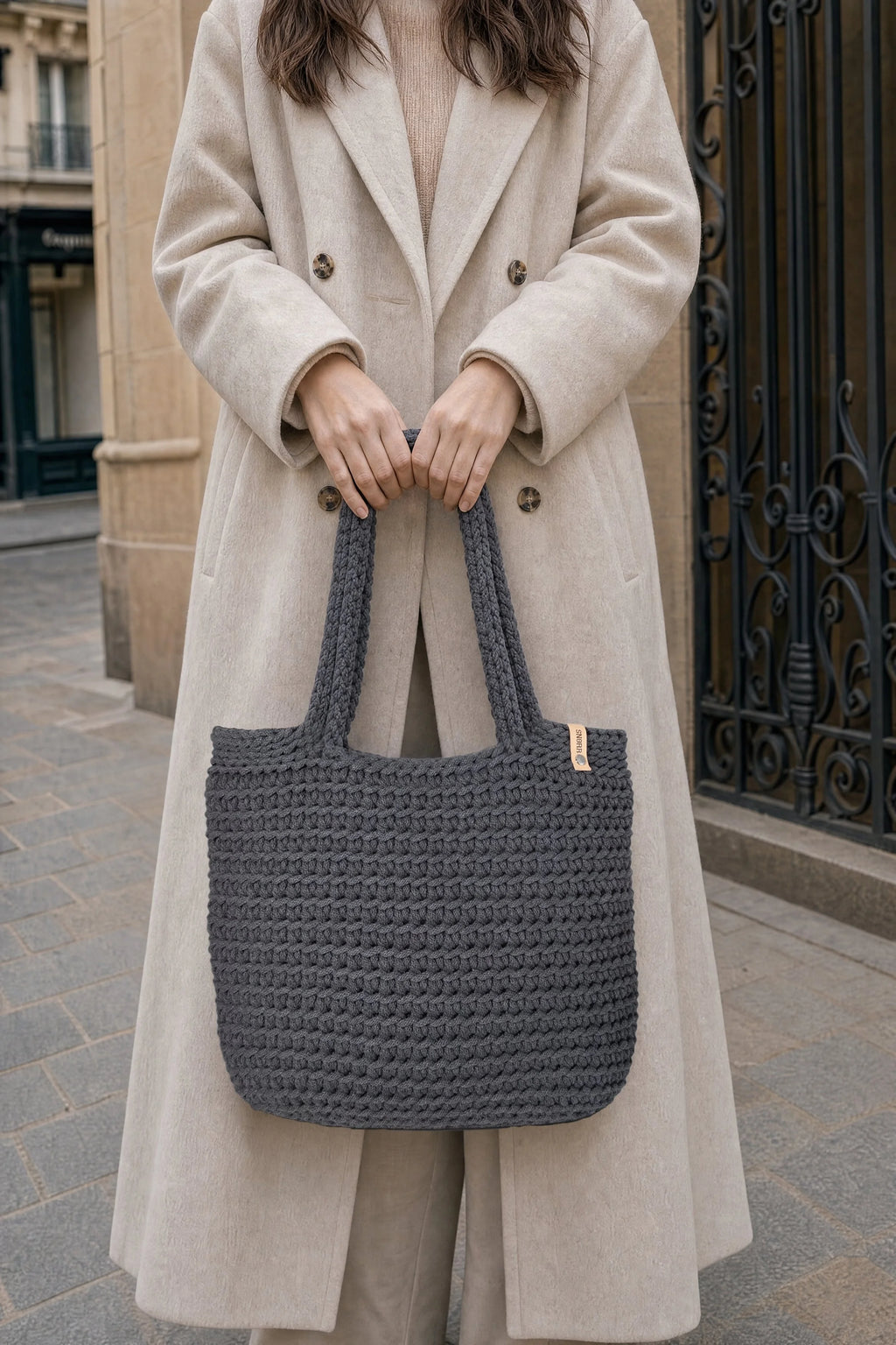Dark Grey Tote
